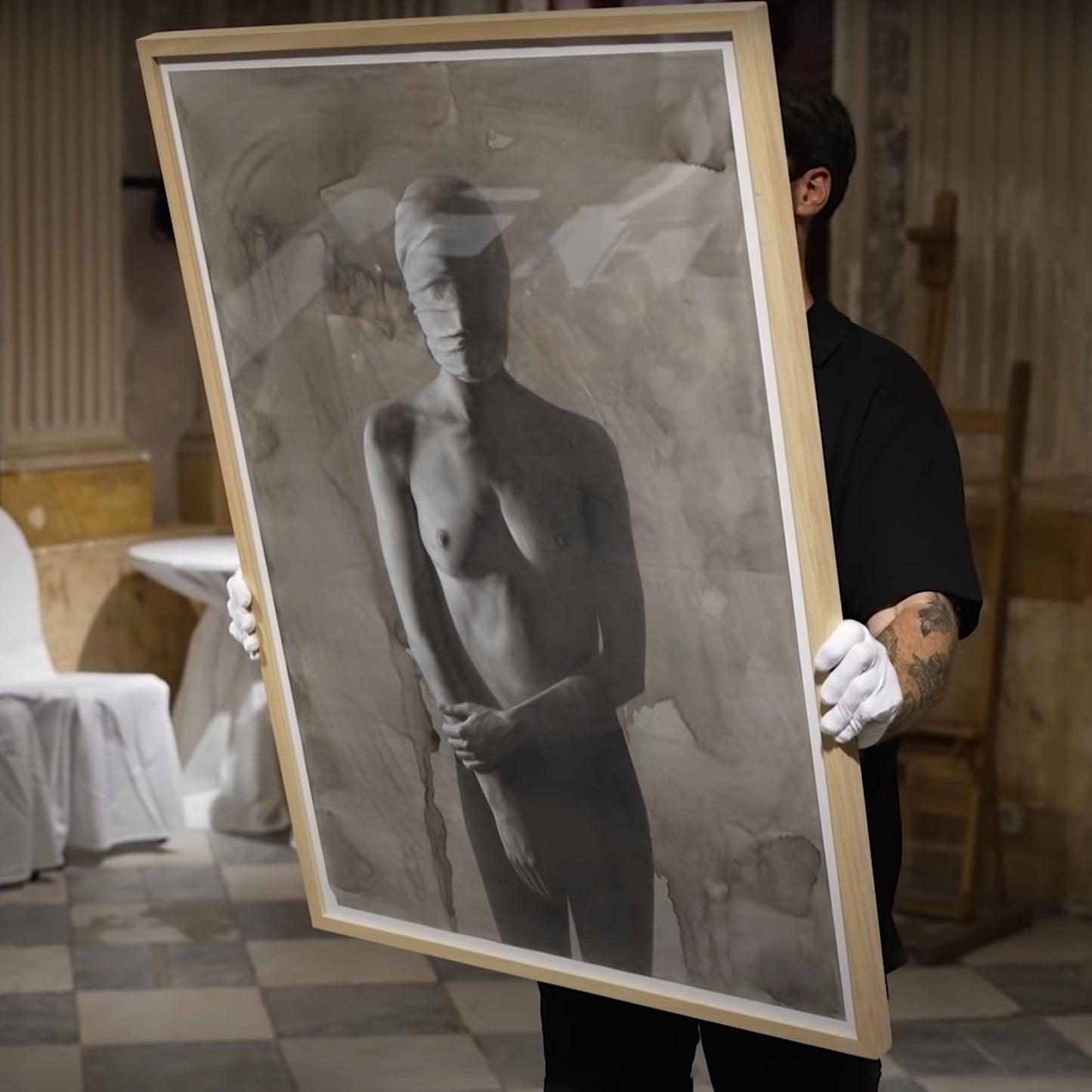 Obra La herencia e Eva III presentada ante el jurado del certamen Figurativas del MEAM de Barcelona